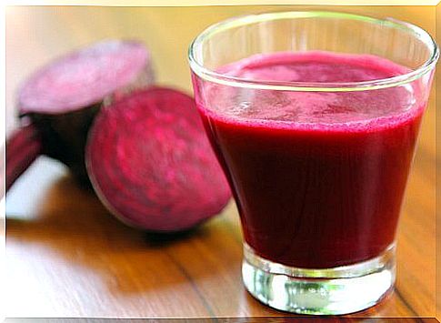 Juices for skin stains with beets