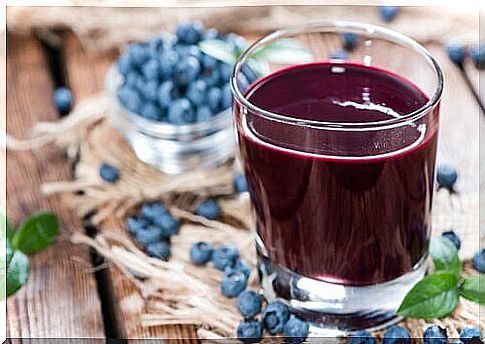 Juices for blueberry skin blemishes