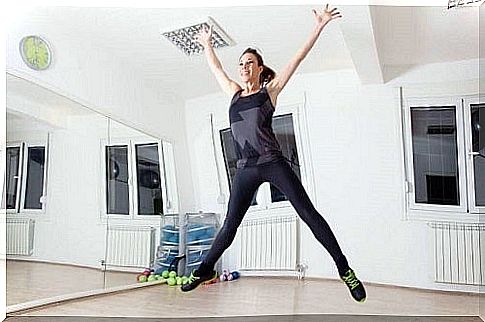 Jumping on the list of cardio exercises to do at home