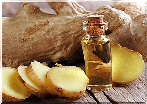 Ginger essential oil that helps remove warts