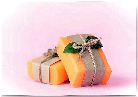 Handmade papaya soap