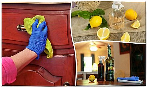 Remove dust with a natural cleaning product