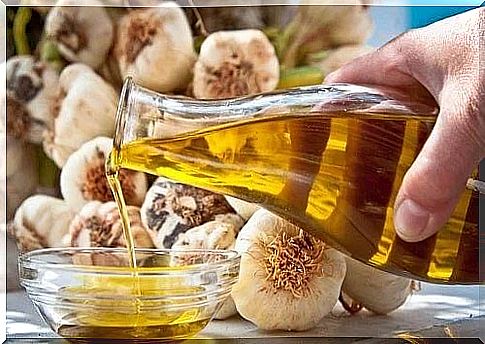 Olive oil and garlic